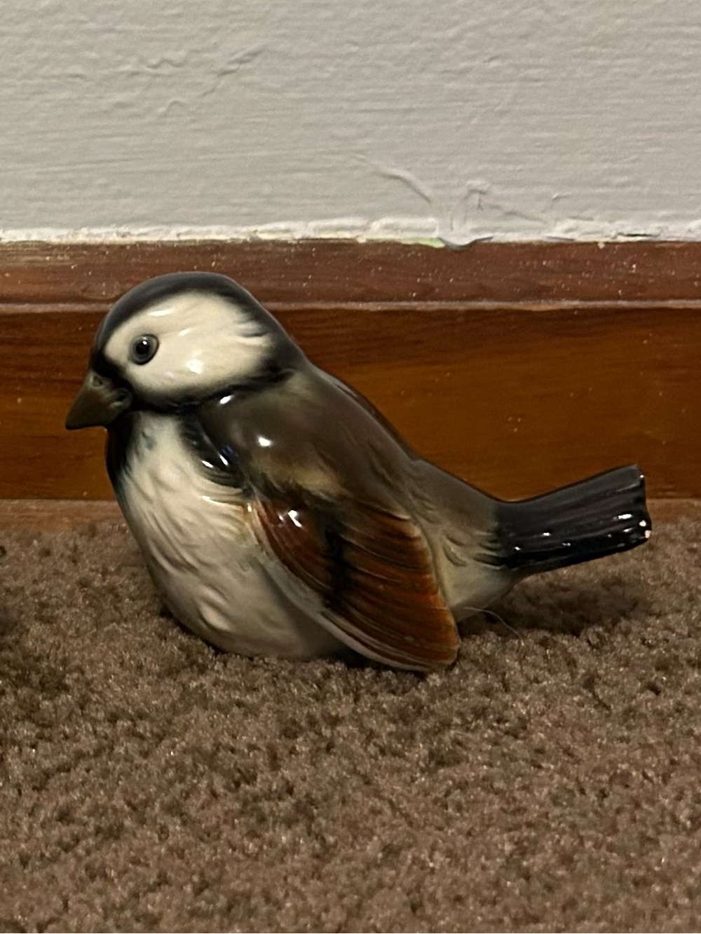 1960s/1970s Vintage Goebel Glazed Glossy Porcelain Sparrow - Picture 5 of 6
